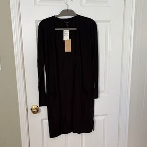 NWT Black Long Cardigan